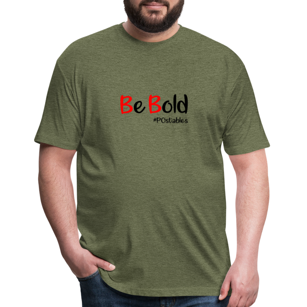 Be Bold Fitted Cotton/Poly T-Shirt by Next Level - heather military green