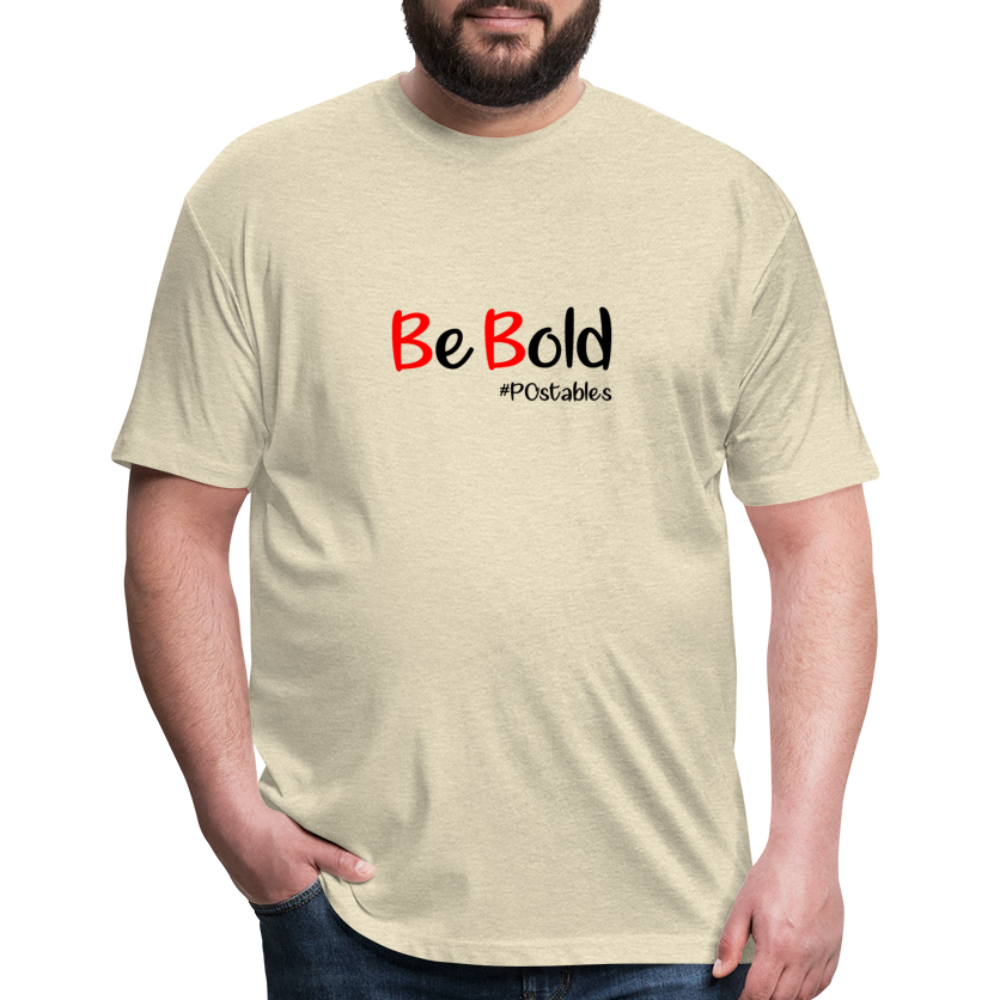 Be Bold Fitted Cotton/Poly T-Shirt by Next Level - heather cream