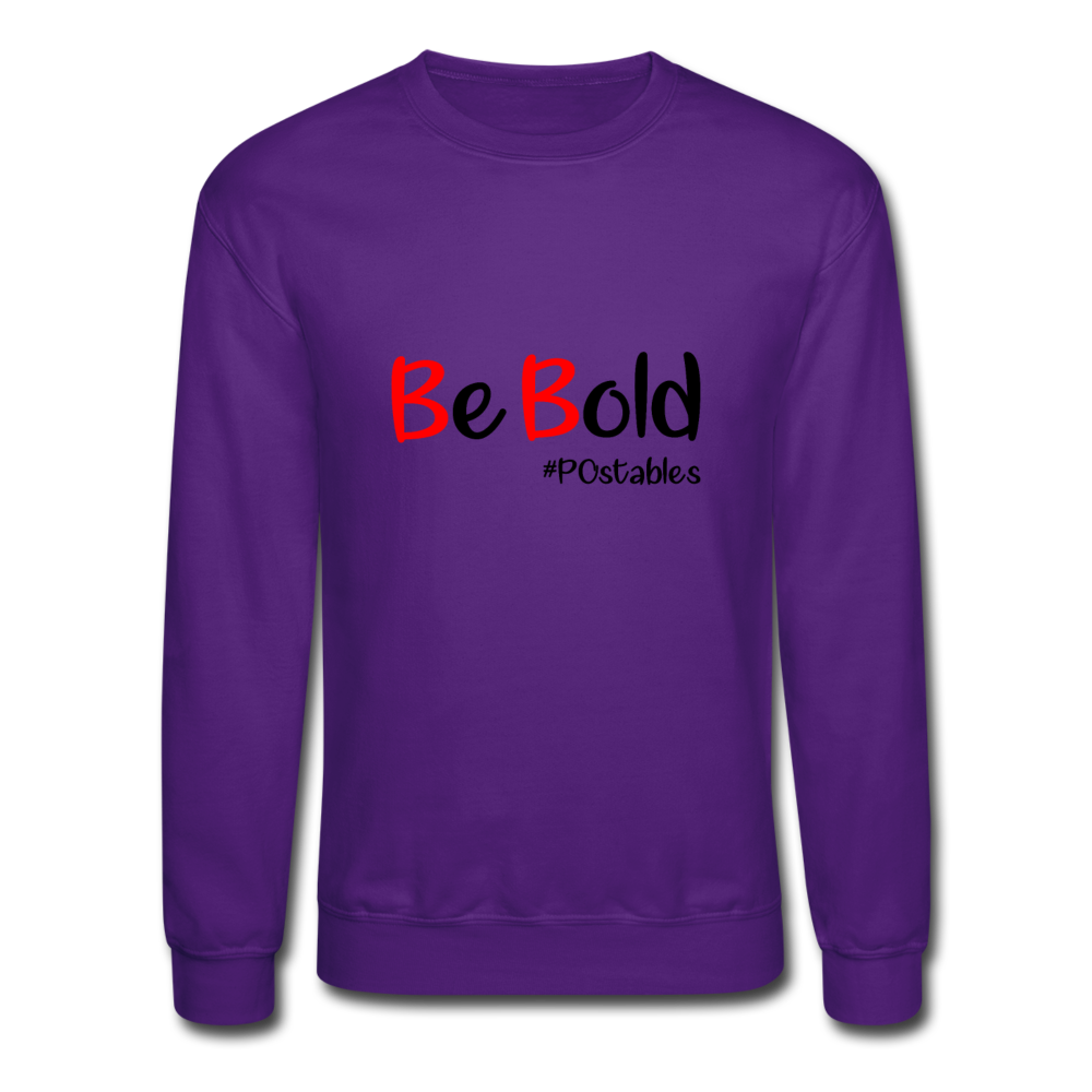 Be Bold Crewneck Sweatshirt - purple