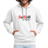 Be Bold Contrast Hoodie - white/gray
