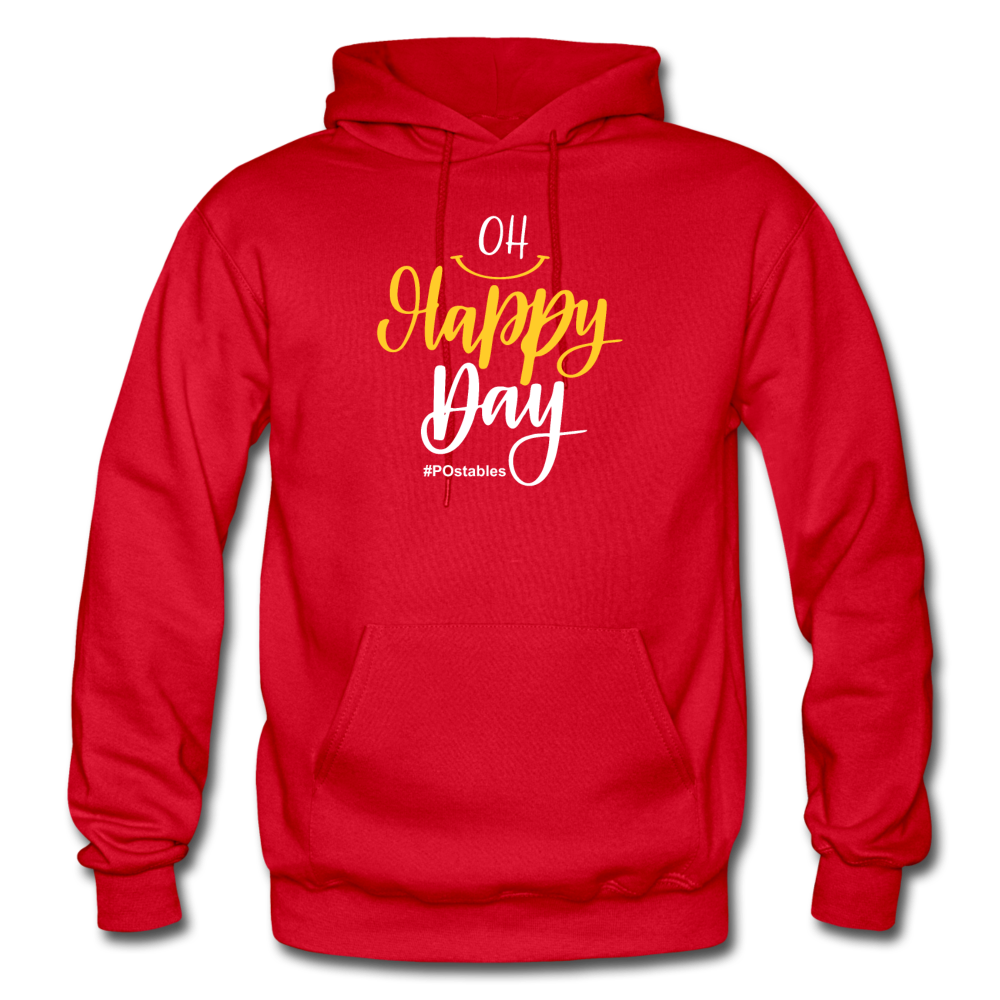 Oh Happy Day Gildan Heavy Blend Adult Hoodie - red