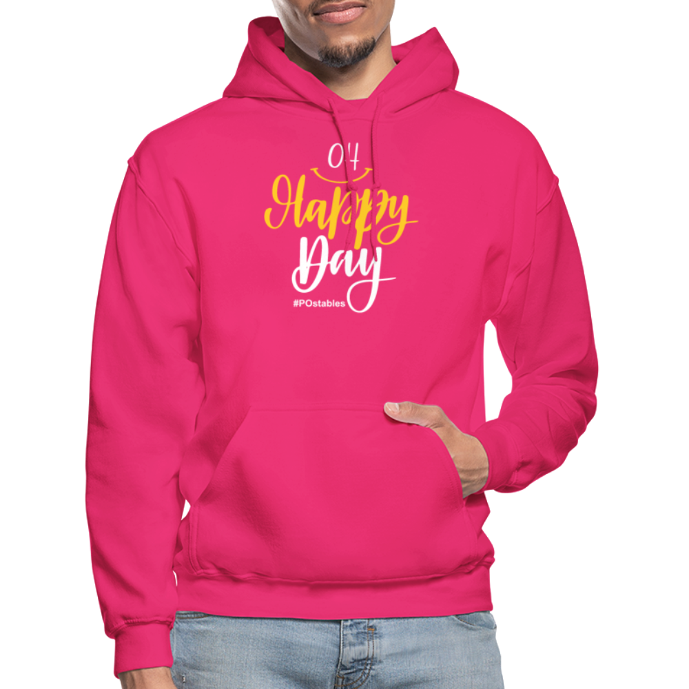 Oh Happy Day Gildan Heavy Blend Adult Hoodie - fuchsia