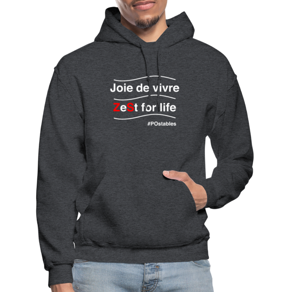 Zest For Life W Gildan Heavy Blend Adult Hoodie - charcoal grey