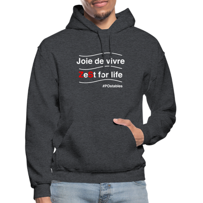 Zest For Life W Gildan Heavy Blend Adult Hoodie - charcoal grey