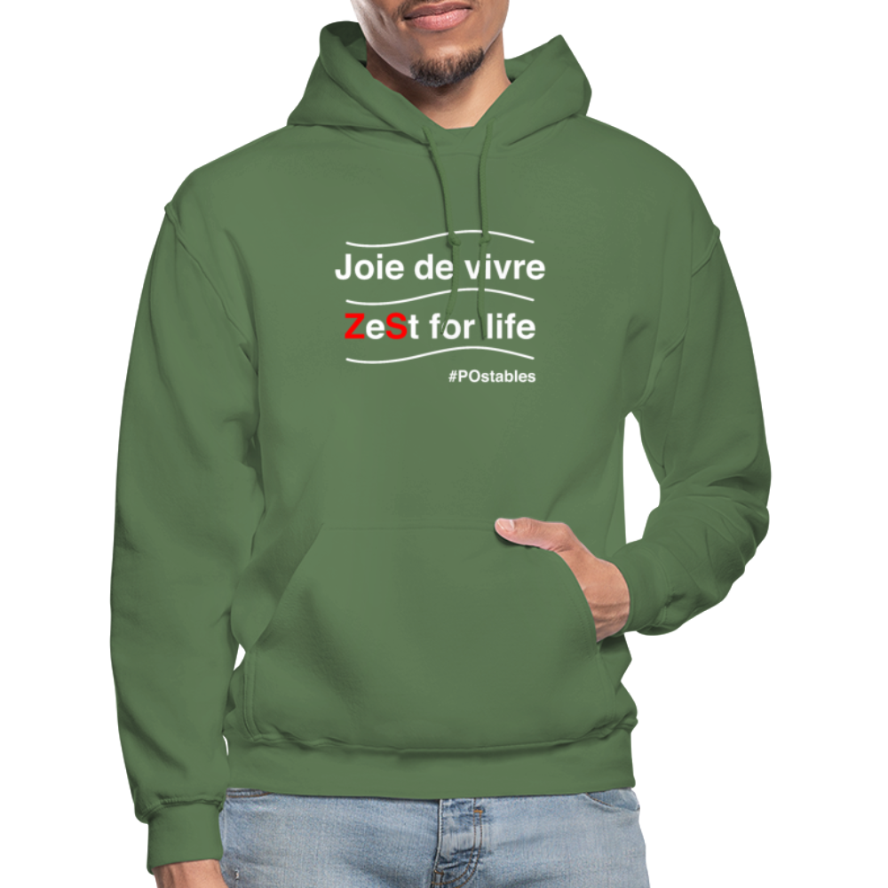 Zest For Life W Gildan Heavy Blend Adult Hoodie - military green