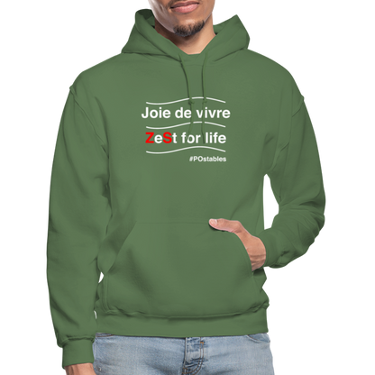 Zest For Life W Gildan Heavy Blend Adult Hoodie - military green