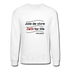 Zest For Life B Crewneck Sweatshirt - white