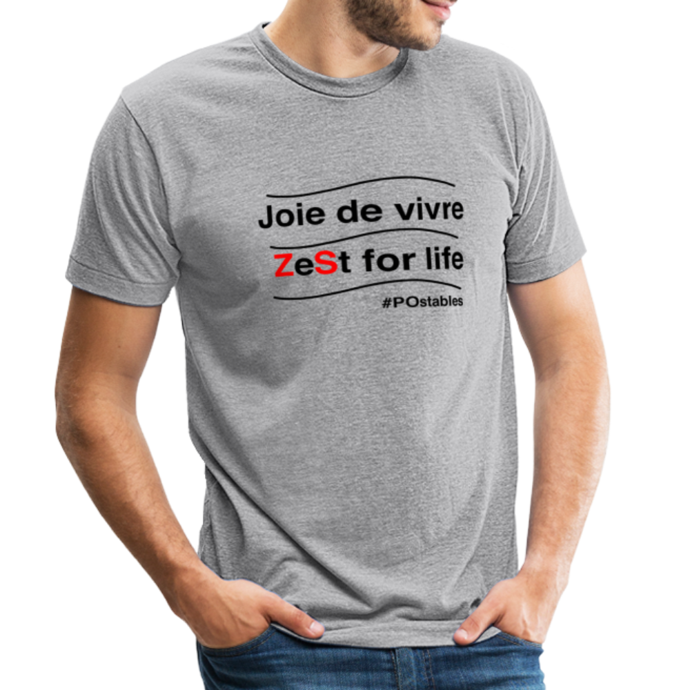 Zest For Life B Unisex Tri-Blend T-Shirt - heather grey