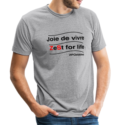 Zest For Life B Unisex Tri-Blend T-Shirt - heather grey