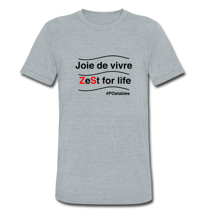 Zest For Life B Unisex Tri-Blend T-Shirt - heather grey