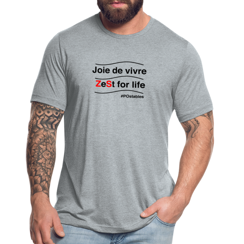 Zest For Life B Unisex Tri-Blend T-Shirt - heather grey