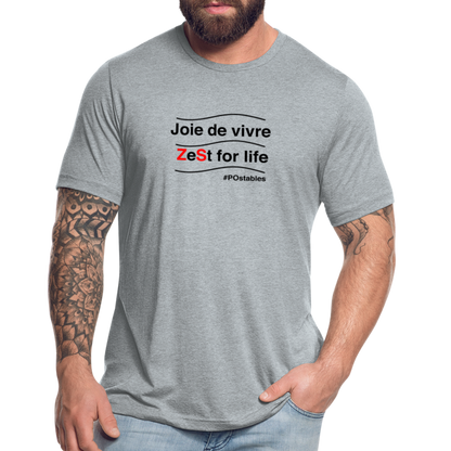 Zest For Life B Unisex Tri-Blend T-Shirt - heather grey