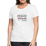 Zest For Life B Women’s Premium T-Shirt - white
