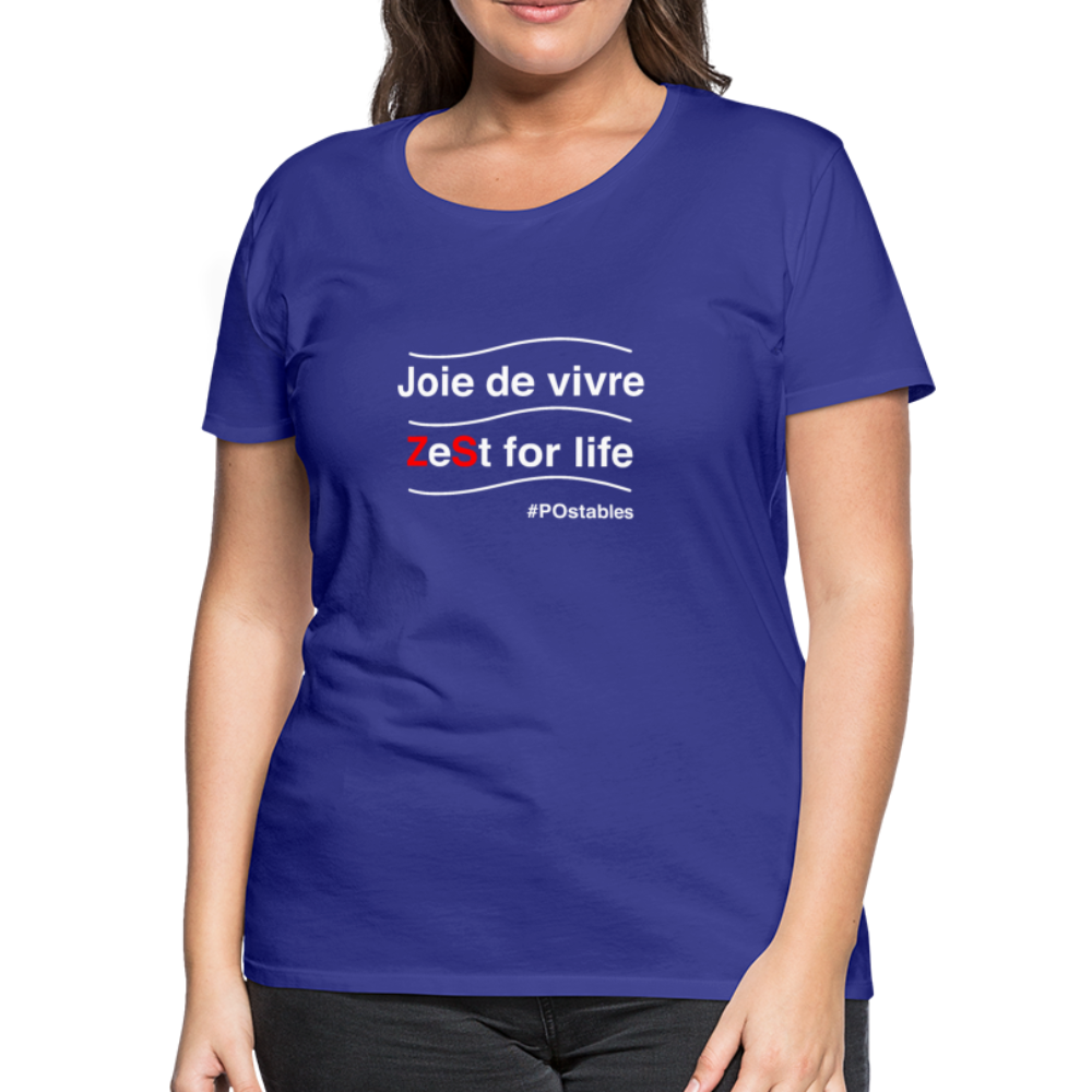 Zest For Life W Women’s Premium T-Shirt - royal blue