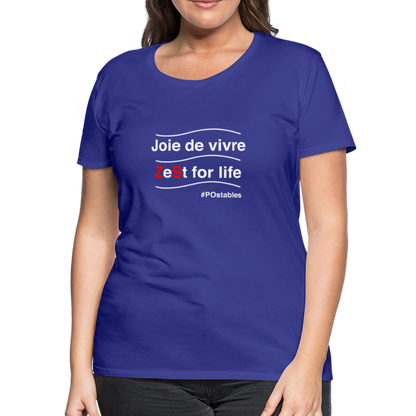 Zest For Life W Women’s Premium T-Shirt - royal blue