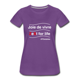 Zest For Life W Women’s Premium T-Shirt - purple