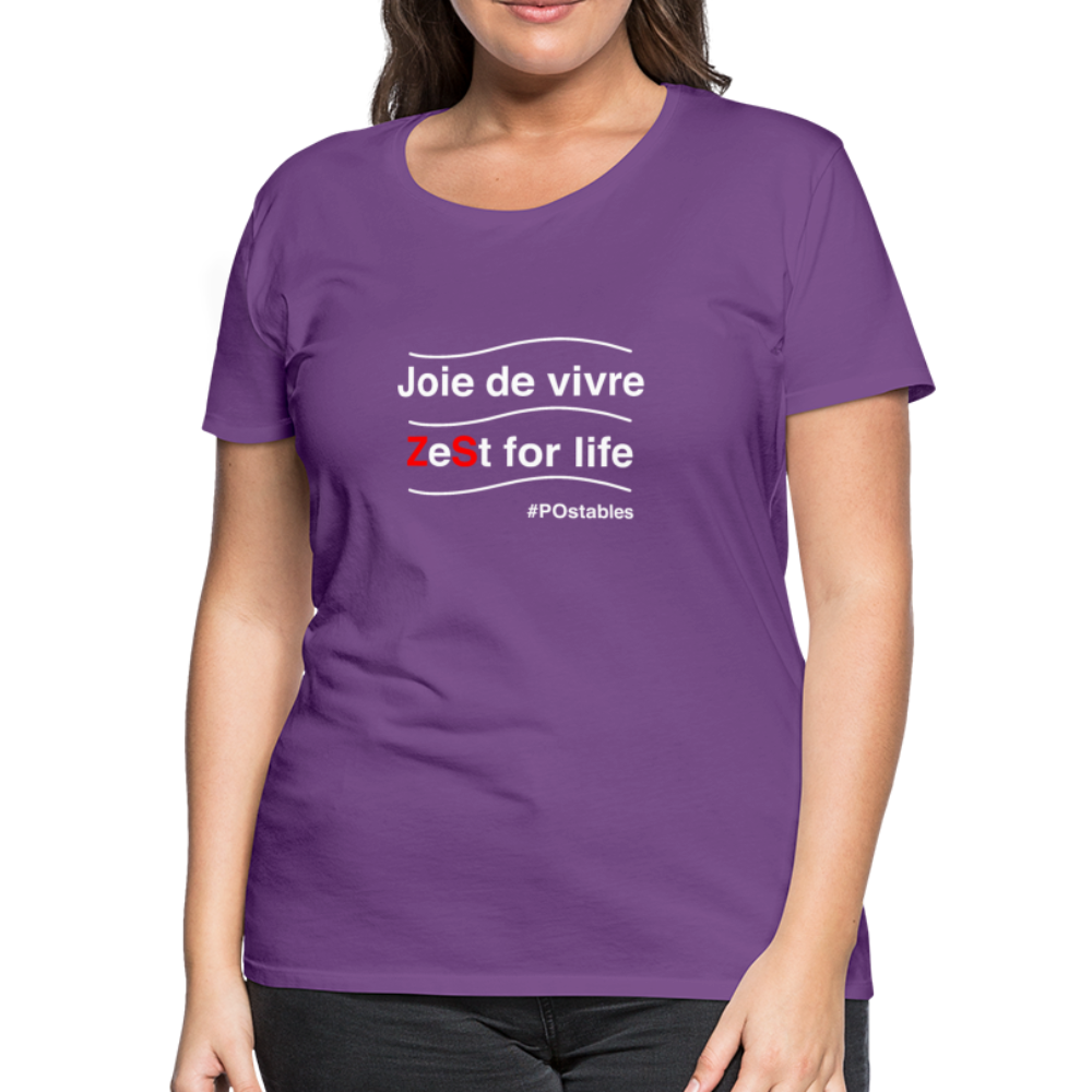 Zest For Life W Women’s Premium T-Shirt - purple