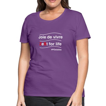 Zest For Life W Women’s Premium T-Shirt - purple