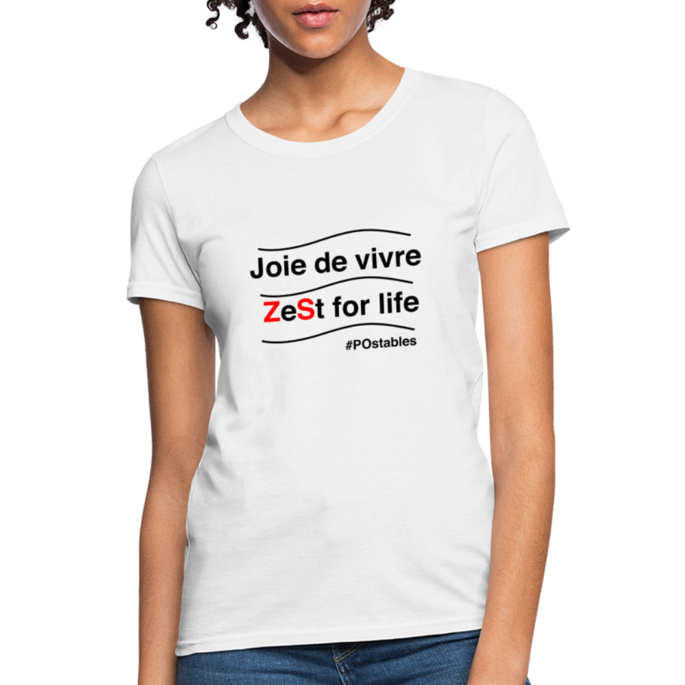 Zest For Life B Women's T-Shirt - white