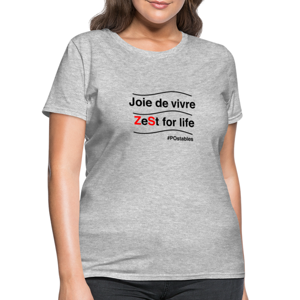 Zest For Life B Women's T-Shirt - heather gray