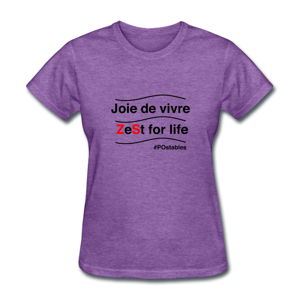Zest For Life B Women's T-Shirt - purple heather