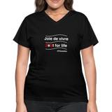 Zest For Life W Women's V-Neck T-Shirt - black