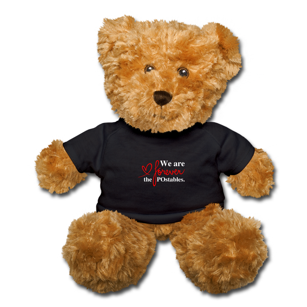 We are forever the POstables W Teddy Bear - black