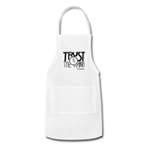 Trust The Timing B Adjustable Apron - white