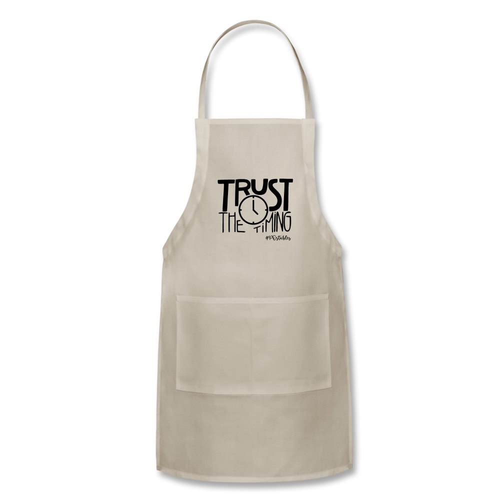 Trust The Timing B Adjustable Apron - natural