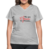 We are forever the POstables B Women's V-Neck T-Shirt - gray