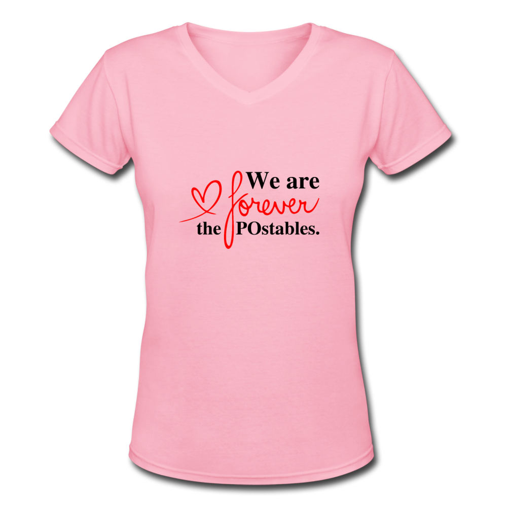 We are forever the POstables B Women's V-Neck T-Shirt - pink