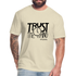 Trust The Timing B Fitted Cotton/Poly T-Shirt by Next Level - heather cream