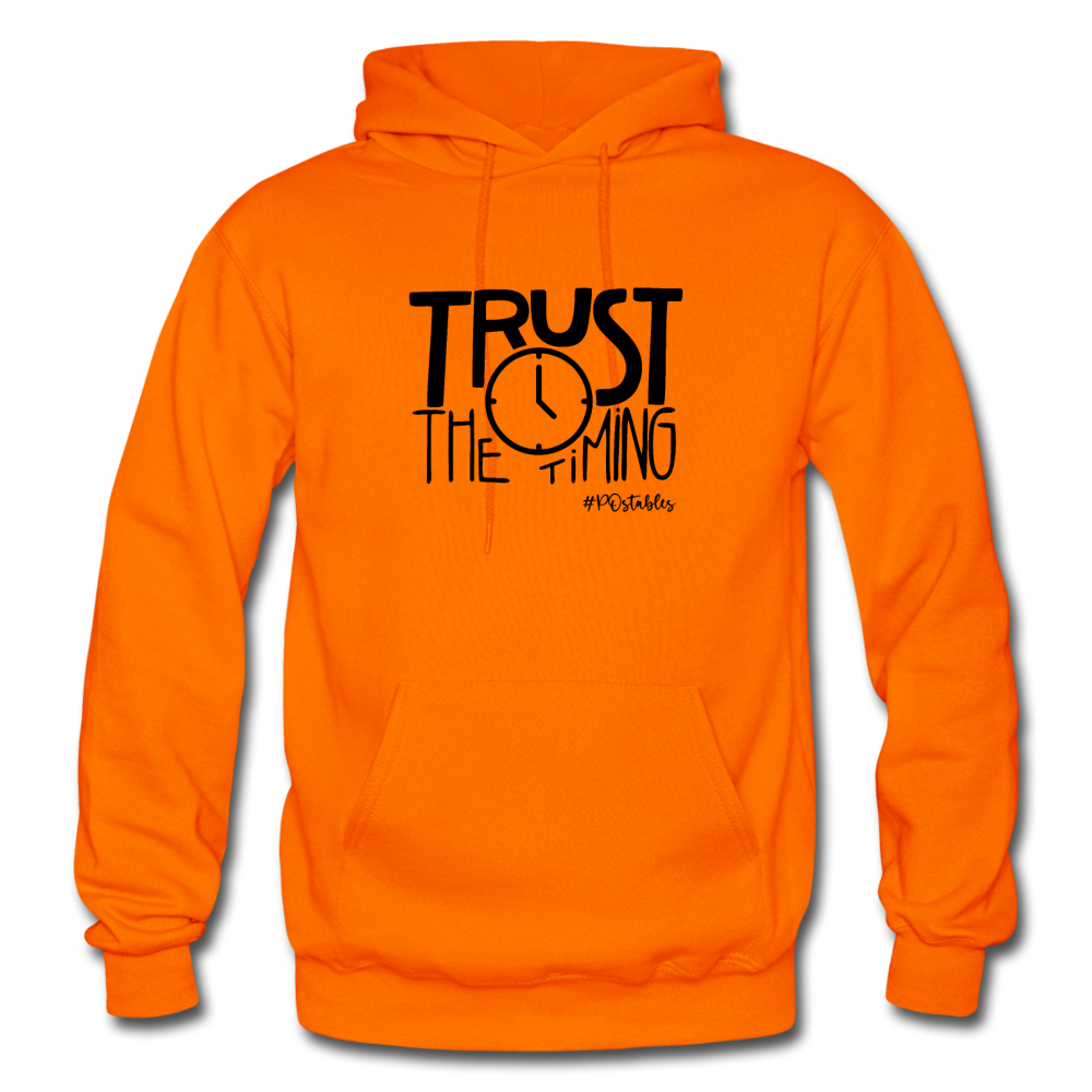 Trust The Timing B Gildan Heavy Blend Adult Hoodie - orange