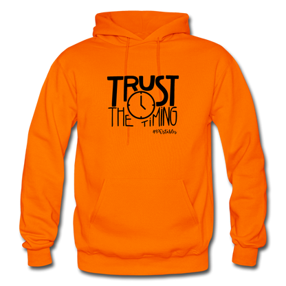 Trust The Timing B Gildan Heavy Blend Adult Hoodie - orange