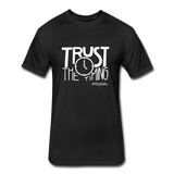 Trust The Timing W Fitted Cotton/Poly T-Shirt by Next Level - black