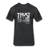 Trust The Timing W Fitted Cotton/Poly T-Shirt by Next Level - heather black