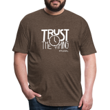 Trust The Timing W Fitted Cotton/Poly T-Shirt by Next Level - heather espresso