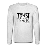 Trust The Timing B Men's Long Sleeve T-Shirt - light heather gray