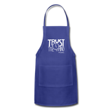 Trust The Timing W Adjustable Apron - royal blue