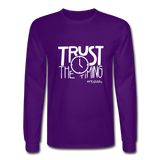 Trust The Timing W Men's Long Sleeve T-Shirt - purple