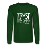 Trust The Timing W Men's Long Sleeve T-Shirt - forest green