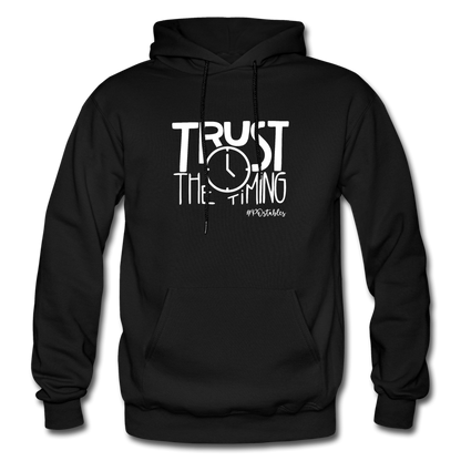 Trust The Timing W Gildan Heavy Blend Adult Hoodie - black