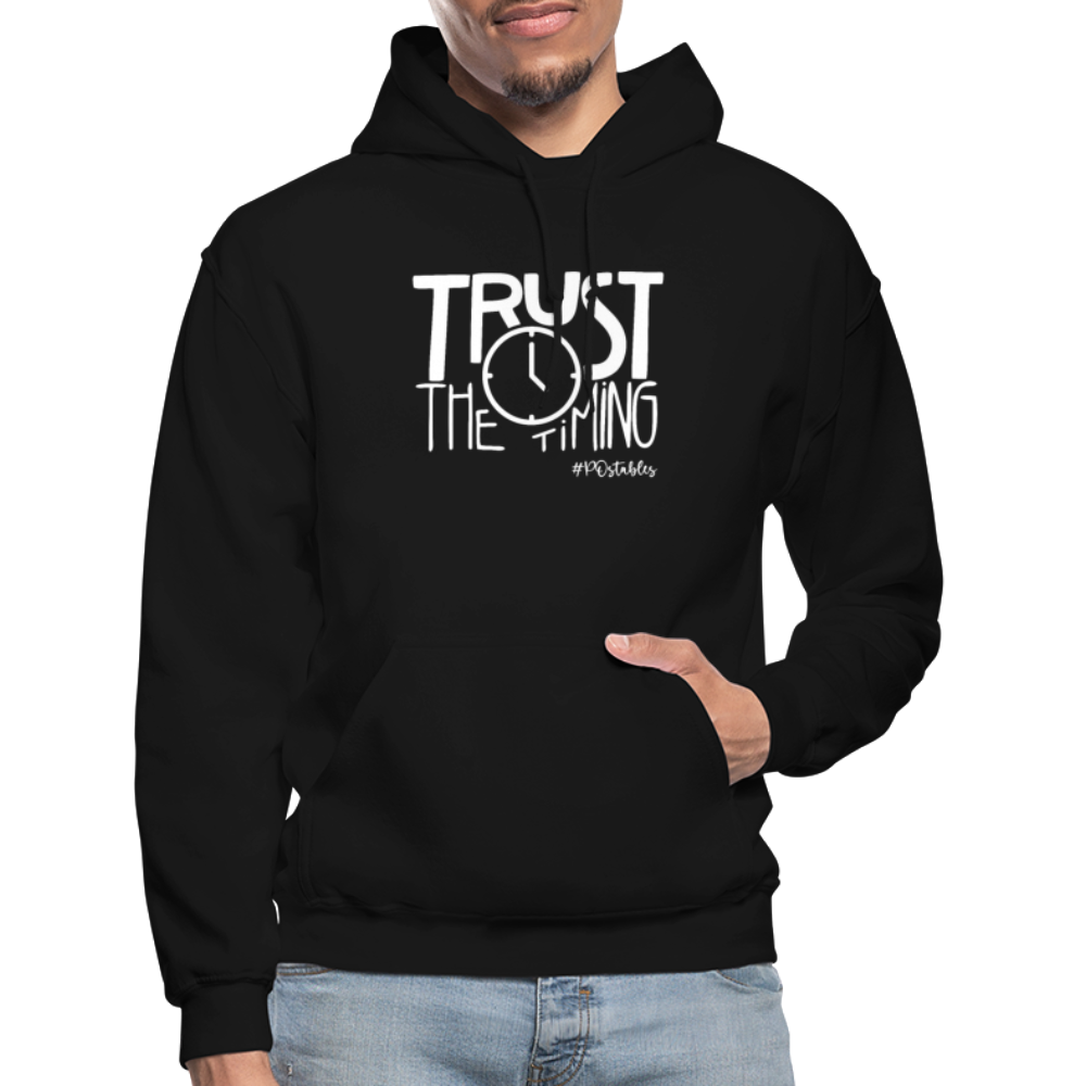 Trust The Timing W Gildan Heavy Blend Adult Hoodie - black