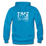 Trust The Timing W Gildan Heavy Blend Adult Hoodie - turquoise
