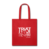 Trust The Timing W Tote Bag - red