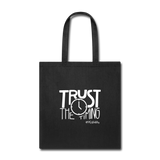 Trust The Timing W Tote Bag - black