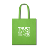 Trust The Timing W Tote Bag - lime green