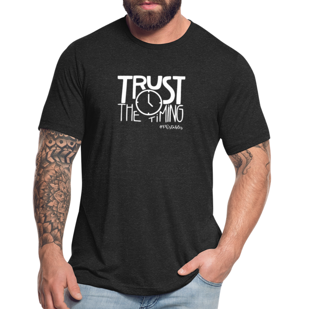 Trust The Timing W Unisex Tri-Blend T-Shirt - heather black