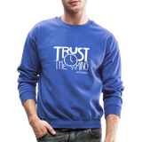 Trust The Timing W Crewneck Sweatshirt - royal blue