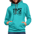 Trust The Timing B Contrast Hoodie - scuba blue/asphalt